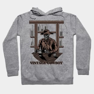 Vintage Skull Cowboy #4 Hoodie